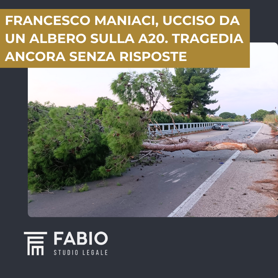 Francesco Maniaci, ucciso da un albero caduto sulla A20. Tragedia ancora senza risposte